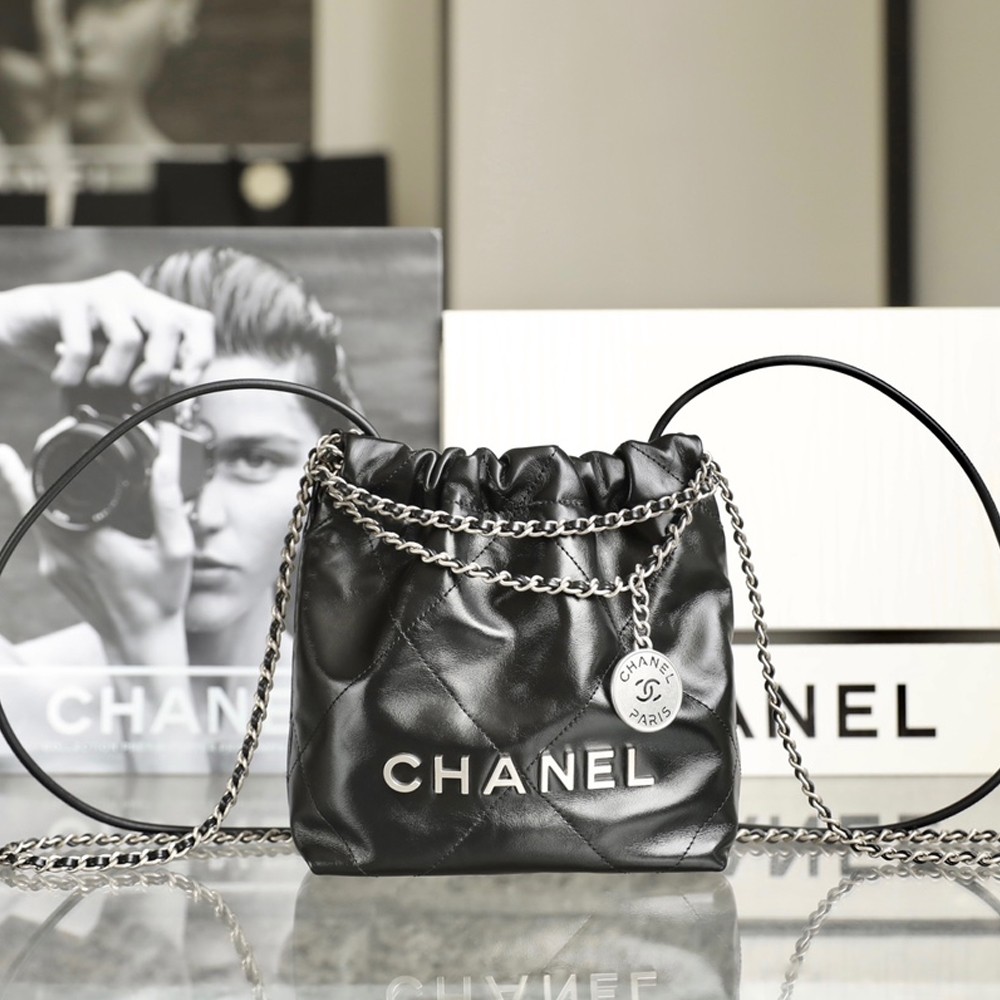 샤넬 AS3980 CHANEL 22 MINI HANDBAG 샤넬 22 미니 핸드백 Black(silver)