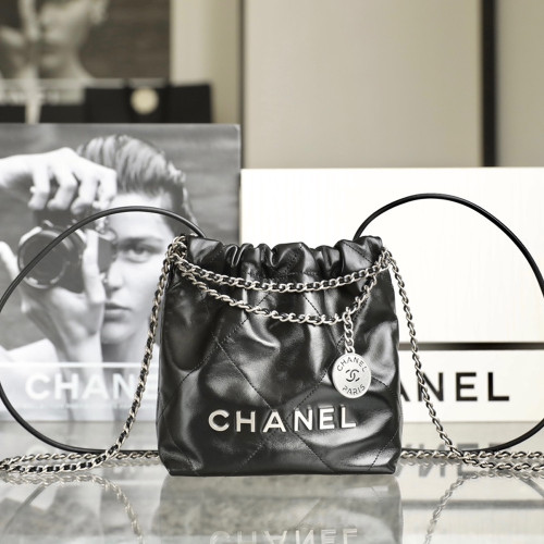 샤넬 AS3980 CHANEL 22 MINI HANDBAG 샤넬 22 미니 핸드백 Black(silver)