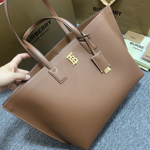 BBR 버버리 모노그램 모티프 토트 Brown