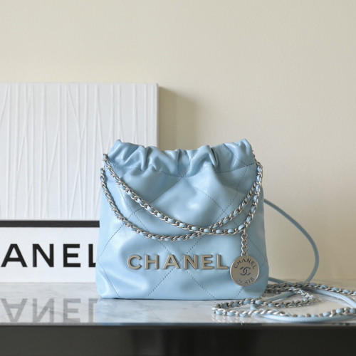 샤넬 AS3980 CHANEL 22 MINI HANDBAG 샤넬 22 미니 핸드백 Blue(silver)