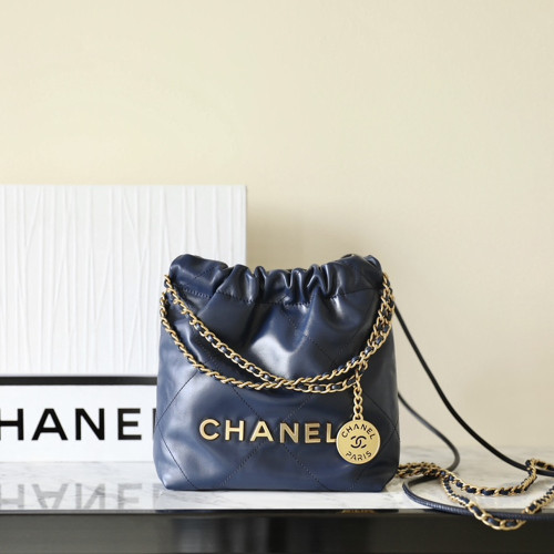 샤넬 AS3980 CHANEL 22 MINI HANDBAG 샤넬 22 미니 핸드백 Navy