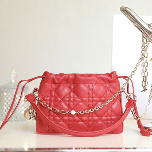 CD 디올 LADY DIOR MILLY 레이디 디올 밀리 미니 백 Red