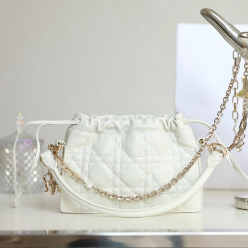 CD 디올 LADY DIOR MILLY 레이디 디올 밀리 미니 백 White