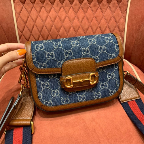 GC 구찌 658574 홀스빗 1955 미니백 Denim Canvas (OC)