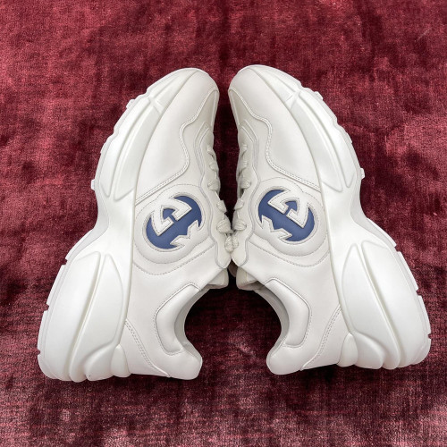 GC Rhyton 라이톤 757857  인터로킹 G 스니커즈 남성용 White