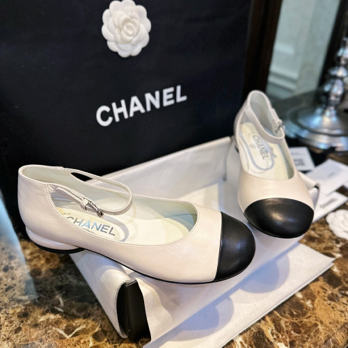 샤넬 Mary Janes 메리제인 슈즈 White (PD)