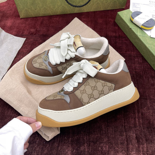 GC 750048  Men's Screener sneakers 구찌 스크리너 Brown