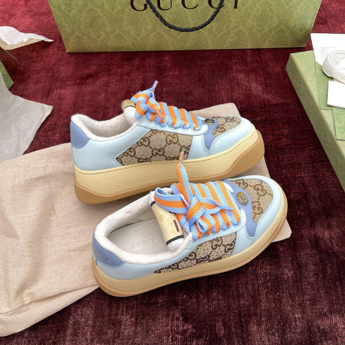 GC 구찌 757700 Women`s Screener sneakers 구찌 스크리너 Blue