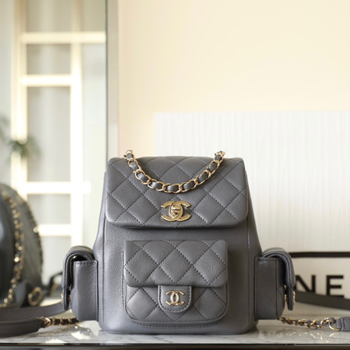 샤넬 AS4399 스몰 백팩 Grey