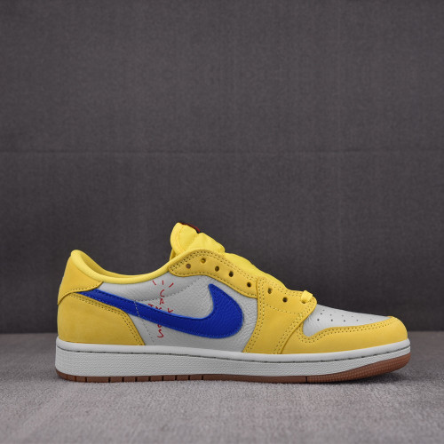 Nike WNNS Air Jordan 1 X Travis Scott low Canary (LJR)