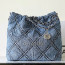 샤넬 AS3260 CHANEL 22 스몰 핸드백 Denim