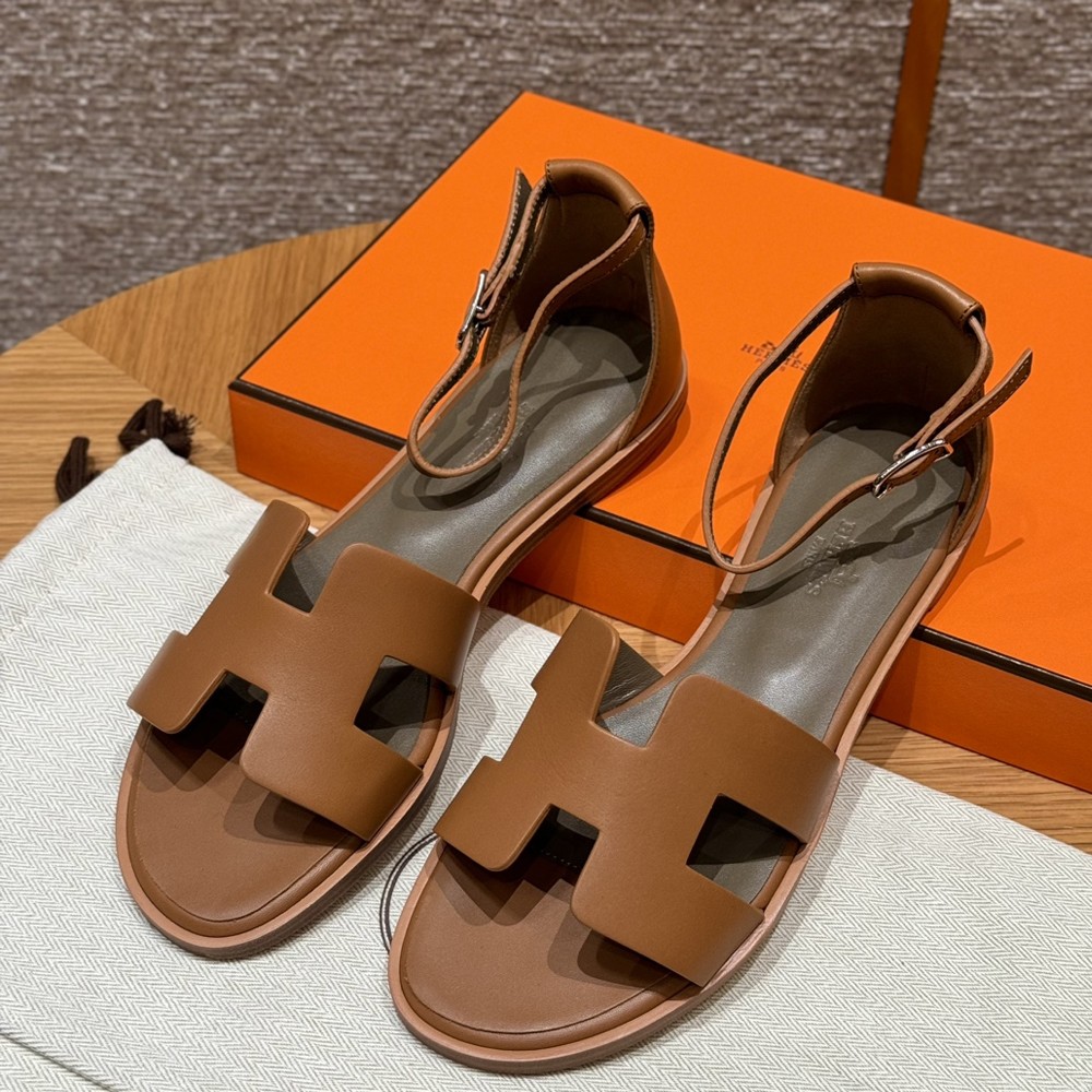 H Womens Santorini 에르메스 산토리니 샌들 (Hand Made)