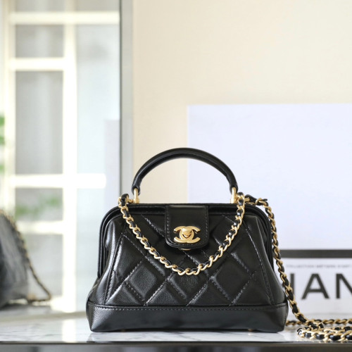 샤넬 AS4958  MINI BAG WITH TOP HANDLE 미니 탑핸들백 닥터백 Black