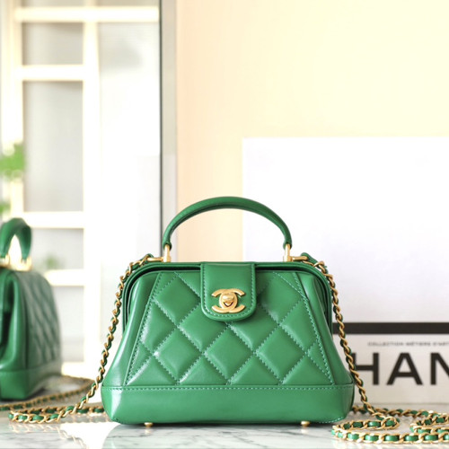 샤넬 AS4958 MINI BAG WITH TOP HANDLE 미니 탑핸들백 닥터백 Green