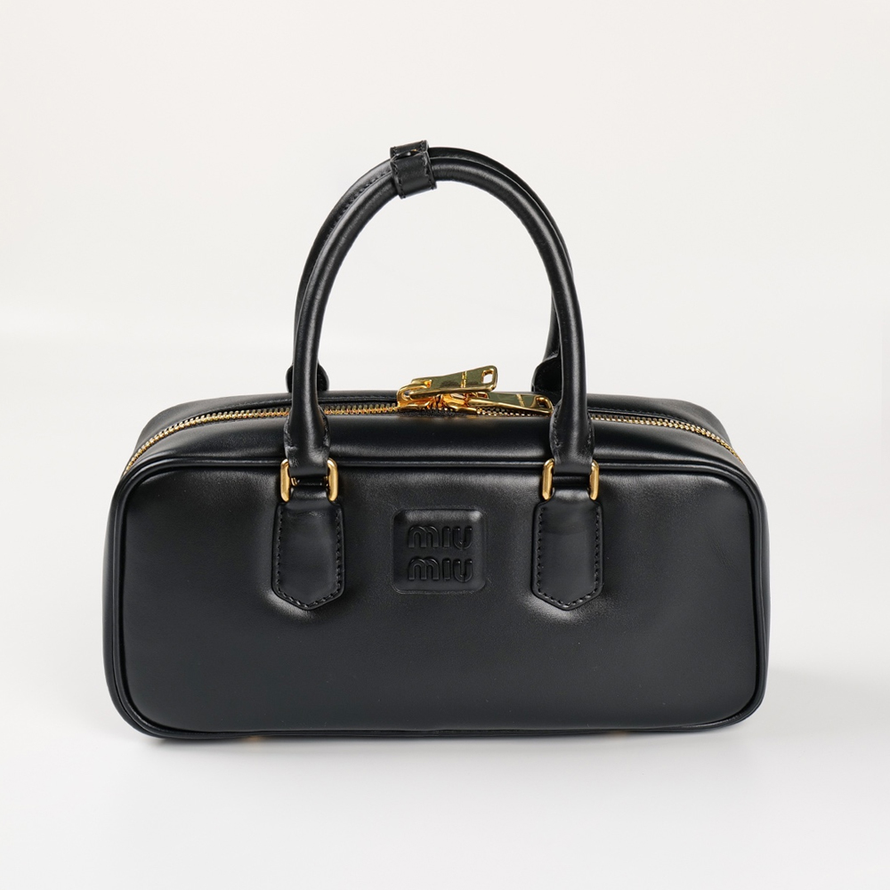 MIUMIU 미우미우 5BB142 아르카디 가죽 백 블랙