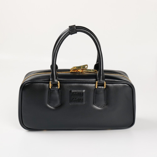 MIUMIU 미우미우 5BB142 아르카디 가죽 백 블랙