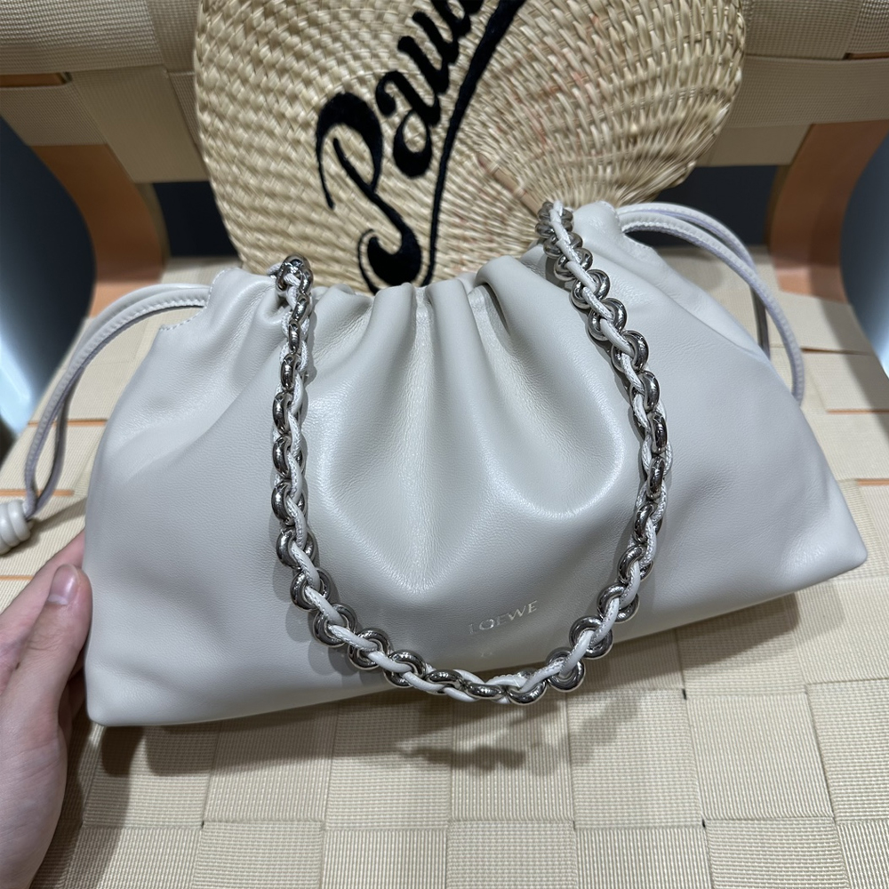LOW 로에베 A411FCRX02 플라멩코 펄스 Flamenco purse 미듐 시솔트