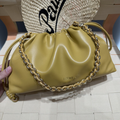 LOW 로에베 A411FCRX02 플라멩코 펄스 Flamenco purse 미듐 사하라