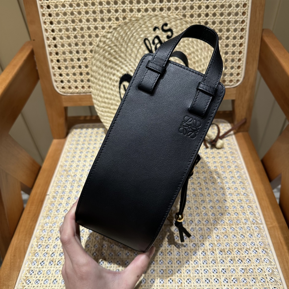 LOW 로에베 A538HHSX01 Hammock Slice 해먹 슬라이스백 Black