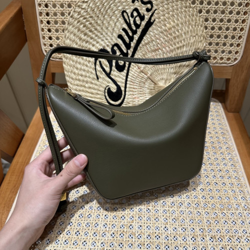 LOW 로에베 A538G13X01 Mini Hammock Hobo 미니 해먹 호보백 Khaki Green
