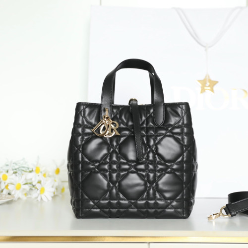 CD 디올 M2836 Dior Toujours 뚜주흐 미듐 버티컬 토트백 Black