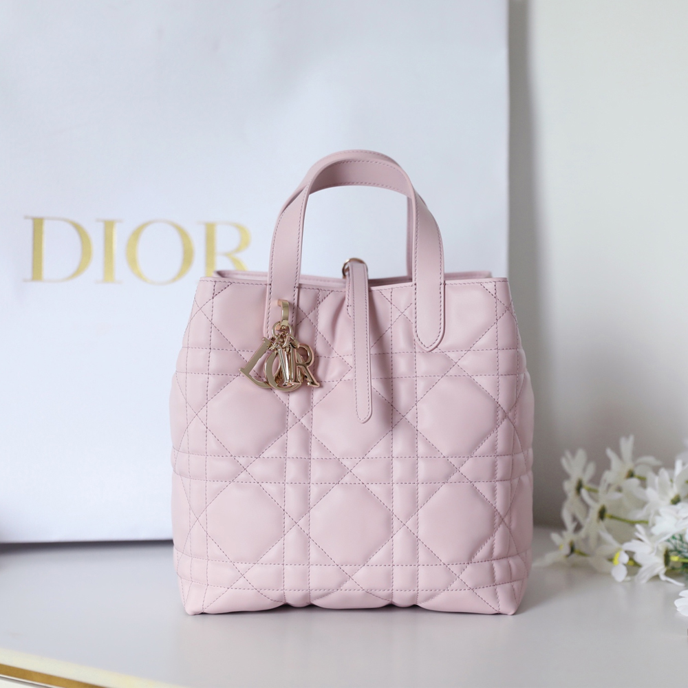 CD 디올 M2836 Dior Toujours 뚜주흐 미듐 버티컬 토트백 Pink