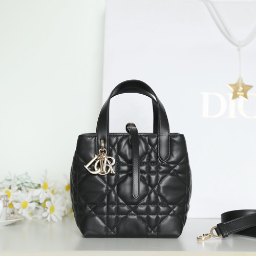 CD 디올 M2835 Dior Toujours 뚜주흐 스몰 버티컬 토트백 Black