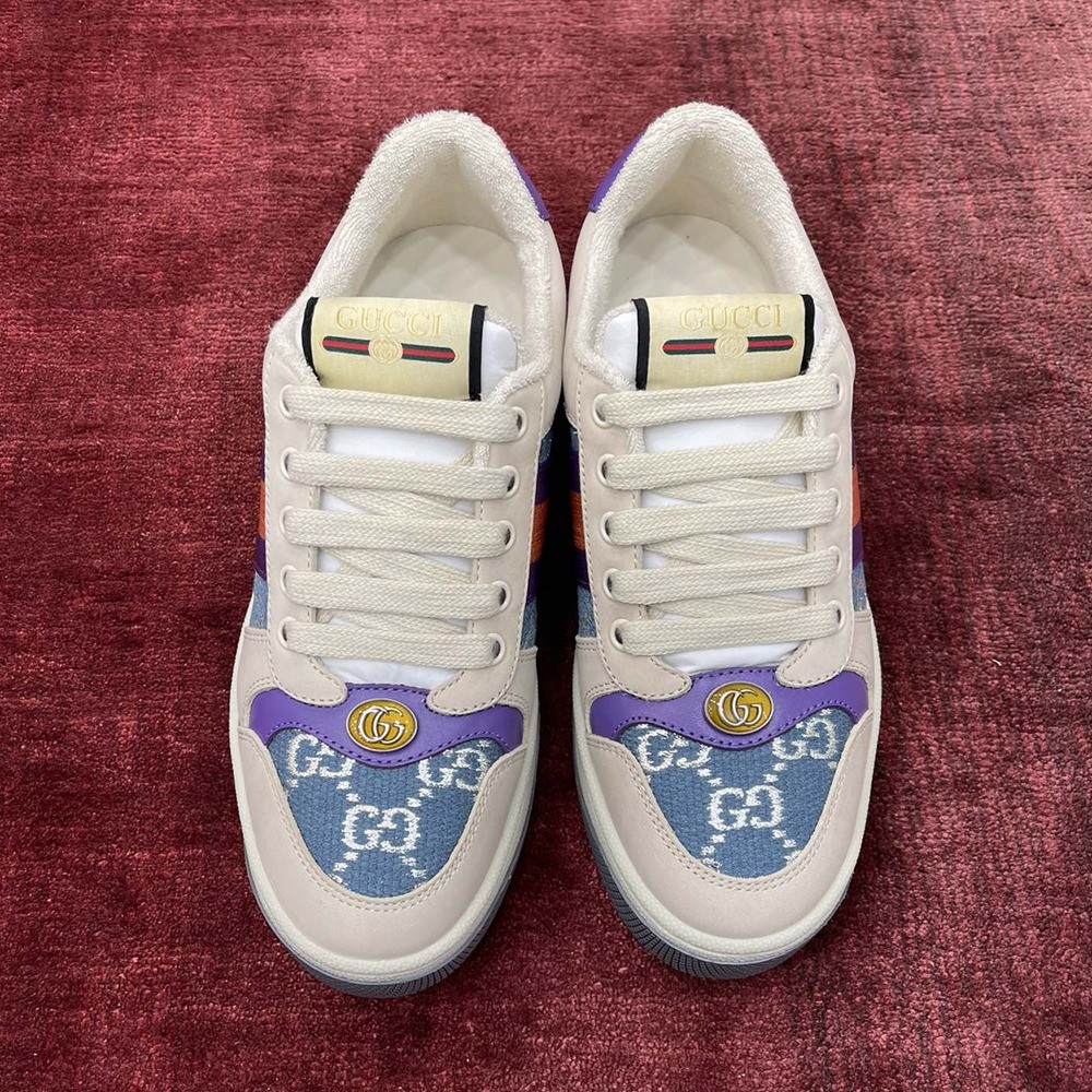 GC Women`s  Screener sneakers 구찌 스크리너 오리지널 GG캔버스 퍼플