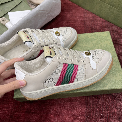 GC Women`s  Screener sneakers 구찌 스크리너 오리지널 GG캔버스 화이트
